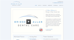 Desktop Screenshot of bridgeofallandental.com